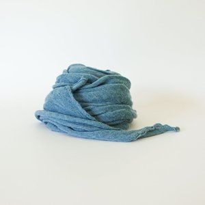 Jigsaw Wool Teal Blue Scarf